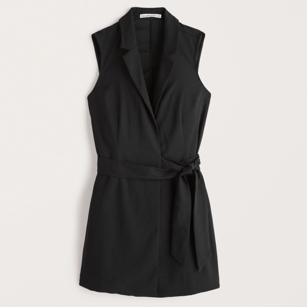 Abercrombie & Fitch Sleeveless Blazer Mini Dress